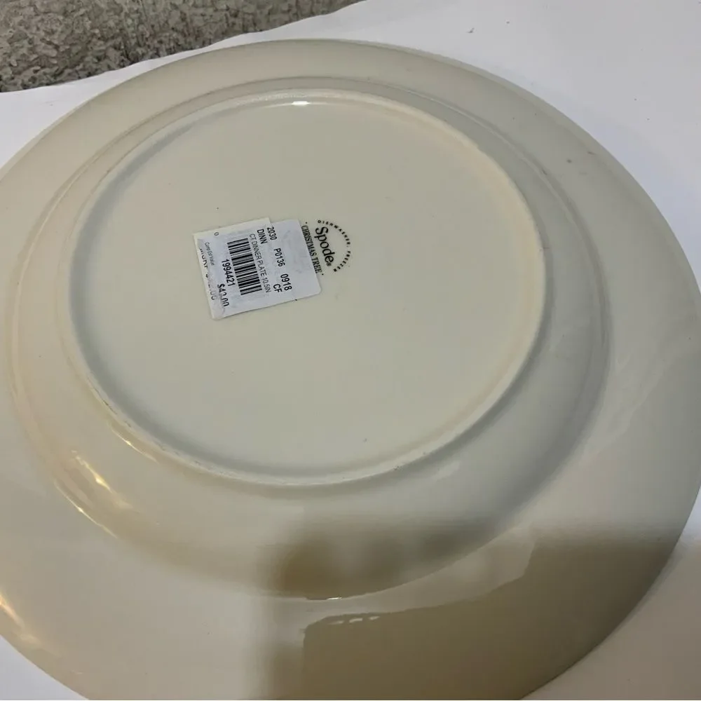 New Spode Spode Christmas Tree Fine Earthenware 10 Inch Dinner Plate
